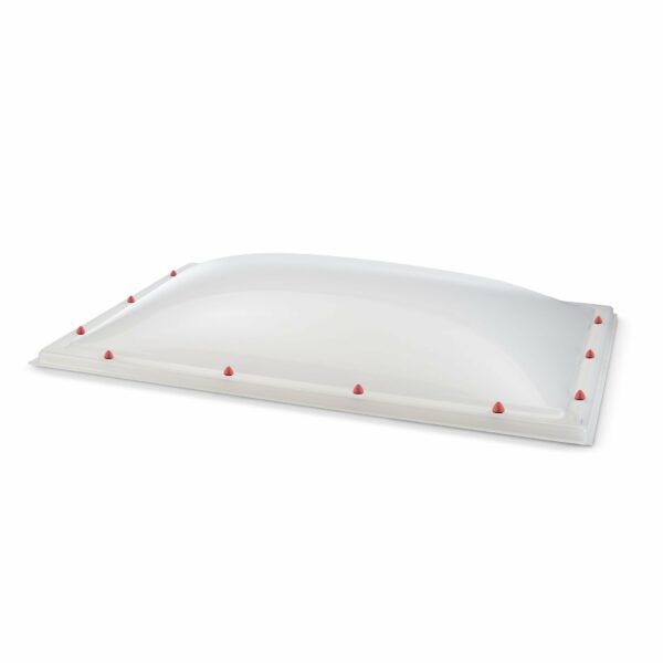 Skylux polycarbonaat lichtkoepel 4-wandig - opaal 1300 x 2200 mm