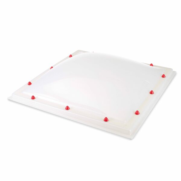 Skylux polycarbonaat lichtkoepel 4-wandig - opaal 2000 x 2000 mm
