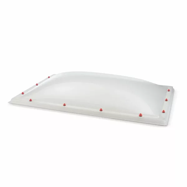Skylux polycarbonaat lichtkoepel 5-wandig - opaal 1000 x 2000 mm