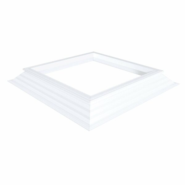 ventilerende pvc-opstand 16/20 EP met dubbele elektrische kettingmotor 1600 x 1600 mm Let op! Dakopening = 1800 x 1800 mm