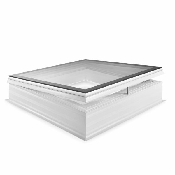Skylux platdakvenster iWindow2 complete set - opengaande uitvoering met pvc-opstand 20/00 EP 0700 x 0700 mm