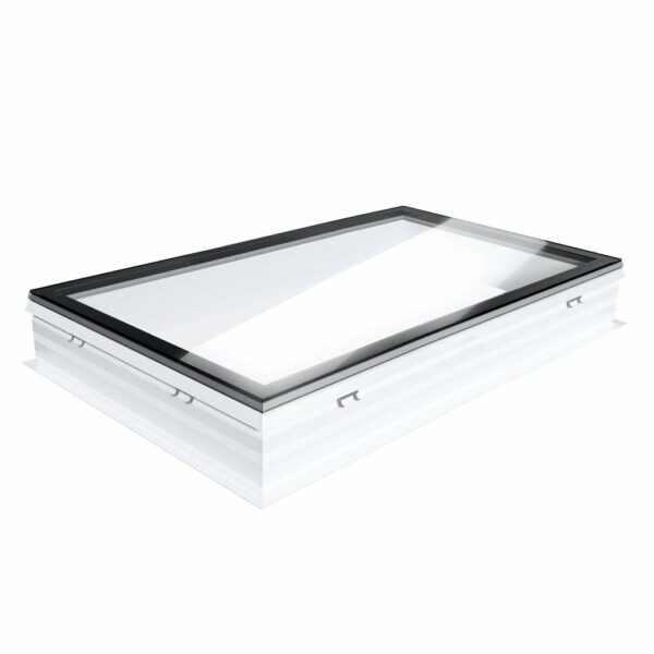 Skylux platdakvenster iWindow2 complete set - vaste uitvoering helder met pvc-opstand 20/00 EP 1000 x 2300 mm