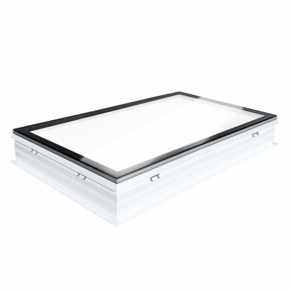 Skylux platdakvenster iWindow2 complete set - vaste uitvoering opaal met pvc-opstand 16/20 EP 1300 x 1600 mm