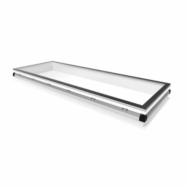 Skylux platdakvenster iWindow2 voorgemonteerd - vaste uitvoering helder met pvc-opstand 20/00 EP 1000 x 3000 mm